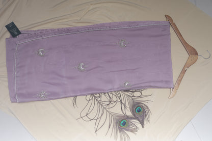 LIGHT PURPLE - AUTUMN CREPE SAREE (INDU REKHA- MOON’S ARC)