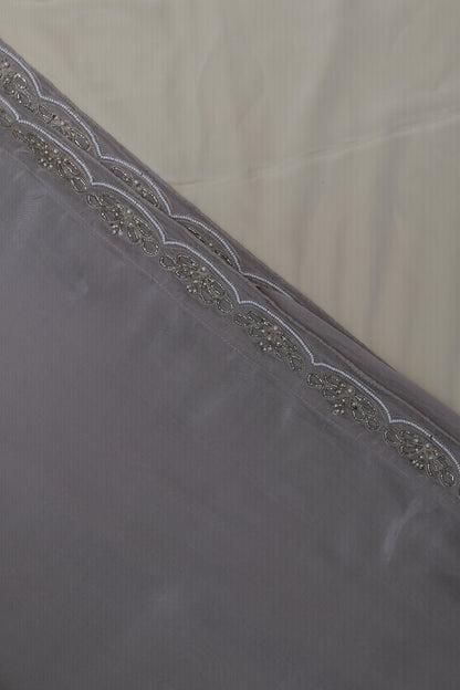 METALLIC BEIGE - H.O.SILK SAREE (PUSHPA REKHA-FLORAL LINE)