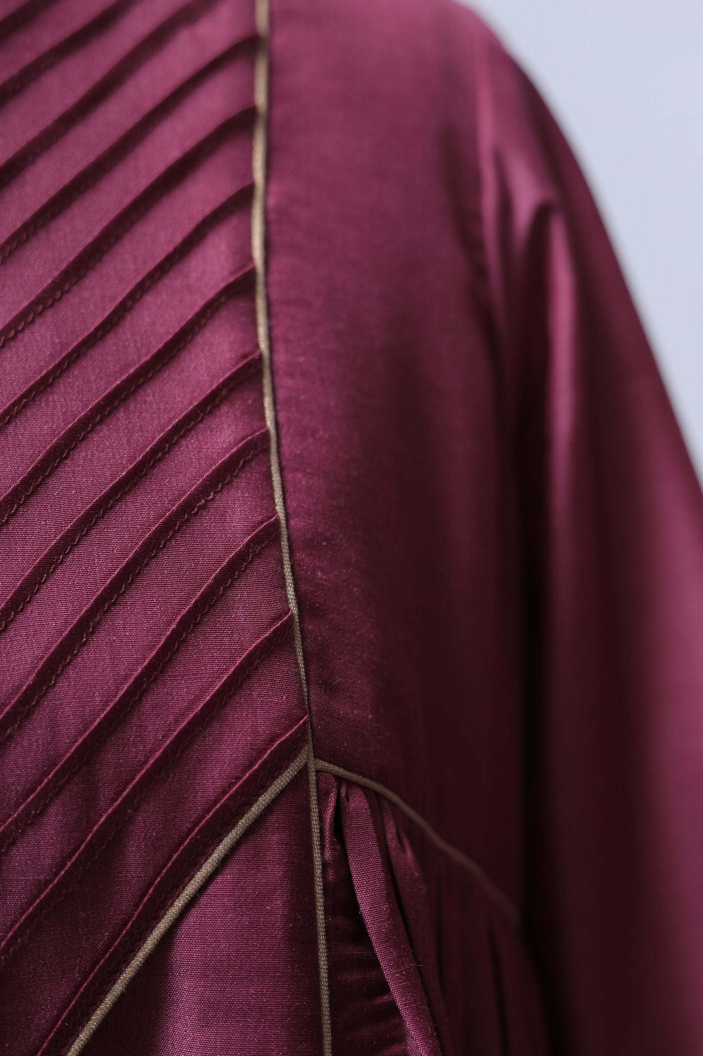 MAROON PINK - SIDE PLEATS SUIT SET