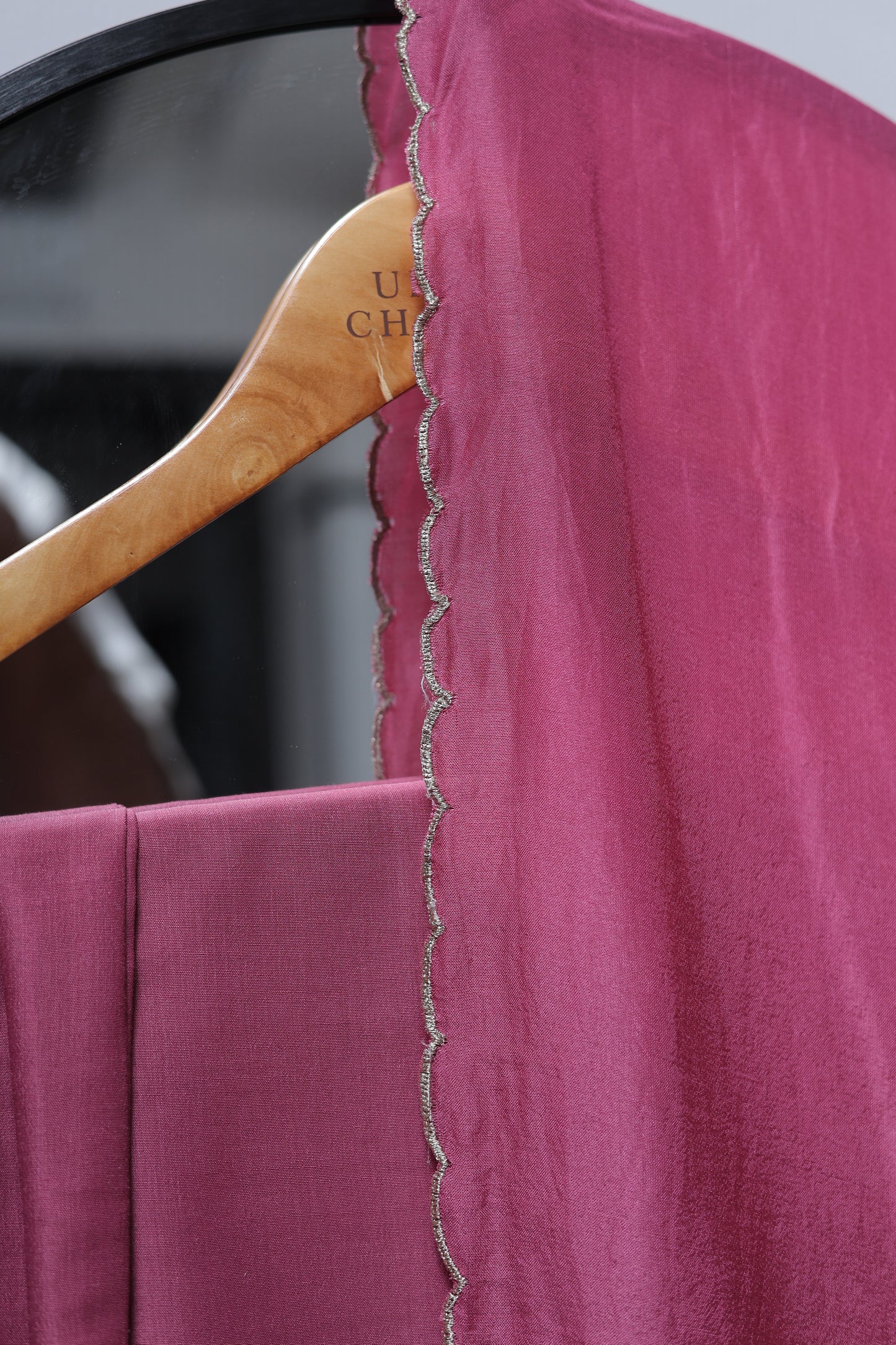 MAROON PINK - SIDE PLEATS SUIT SET