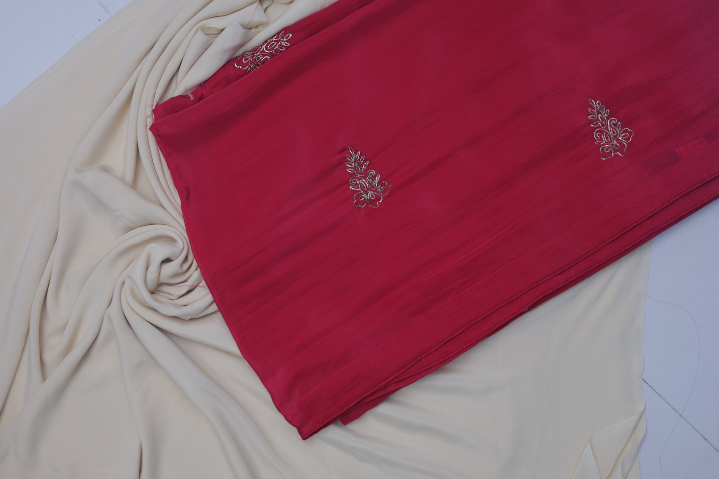 DARK PINK- H.O.SILK SAREE (KANAK BUTTA - GOLDEN MOTIFS)