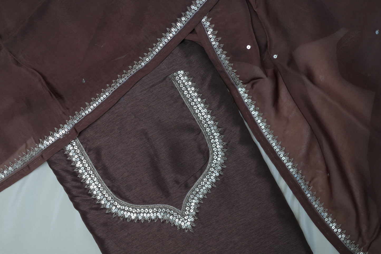 DARK BROWN (ZEWAR-JEWELLERY) SUIT SET