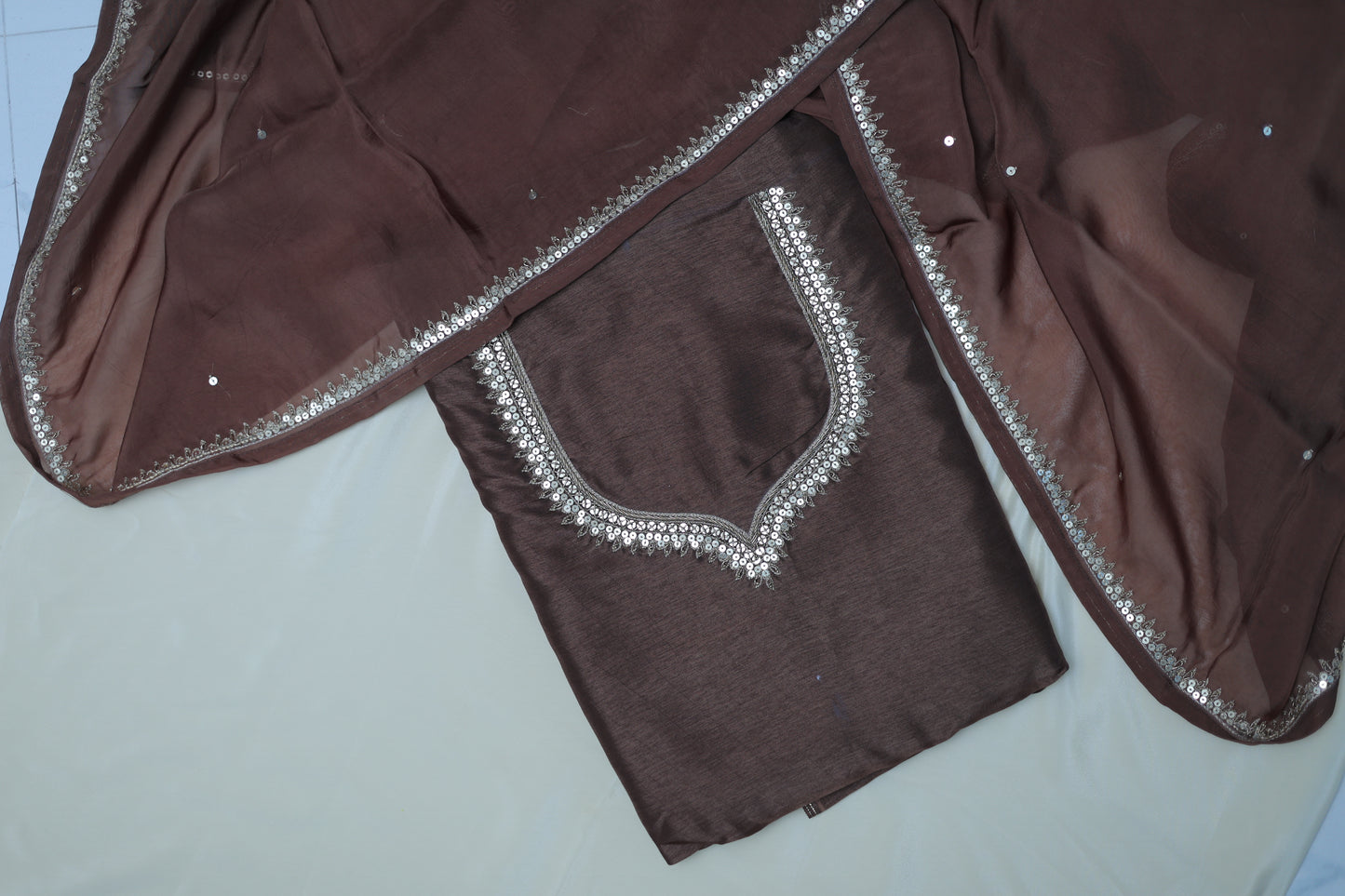 DARK BROWN (ZEWAR-JEWELLERY) SUIT SET