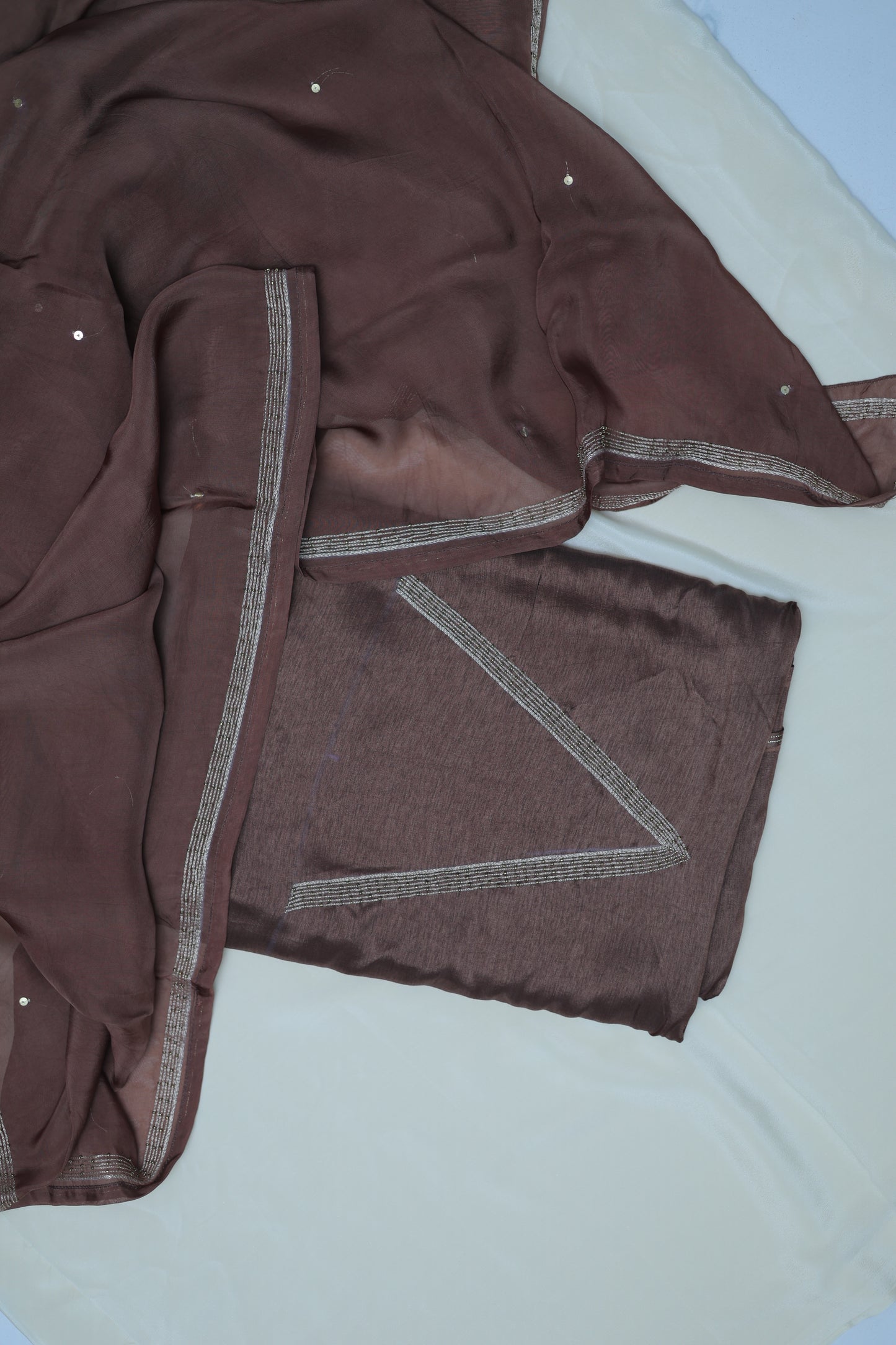 DARK BROWN (KANAKREKHA-GOLDEN LINES ) SUIT SET