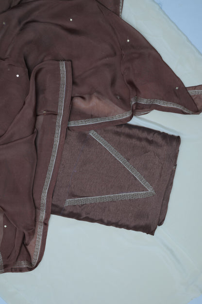 DARK BROWN (KANAKREKHA-GOLDEN LINES ) SUIT SET
