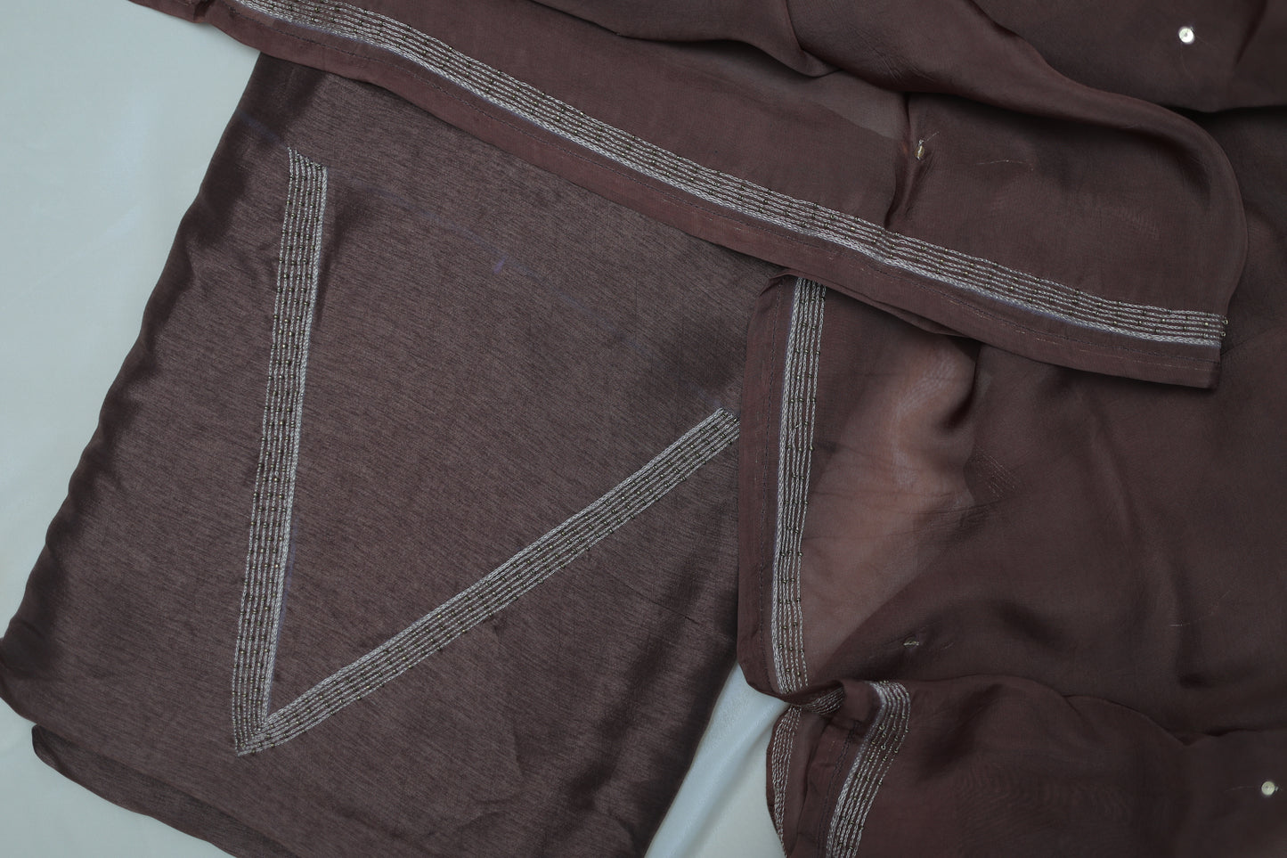 DARK BROWN (KANAKREKHA-GOLDEN LINES ) SUIT SET