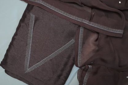 DARK BROWN (KANAKREKHA-GOLDEN LINES ) SUIT SET