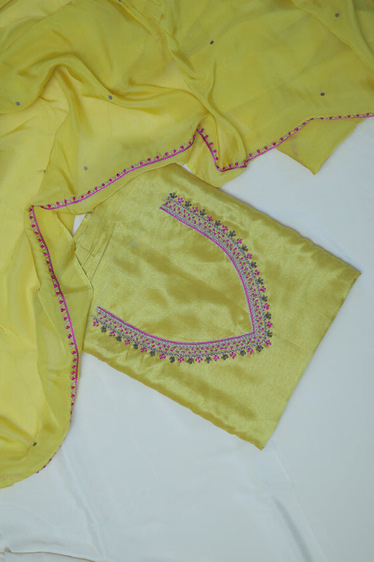 YELLOW (SUTRAKAAMYA-THREAD OF DESIRE) SUIT SET