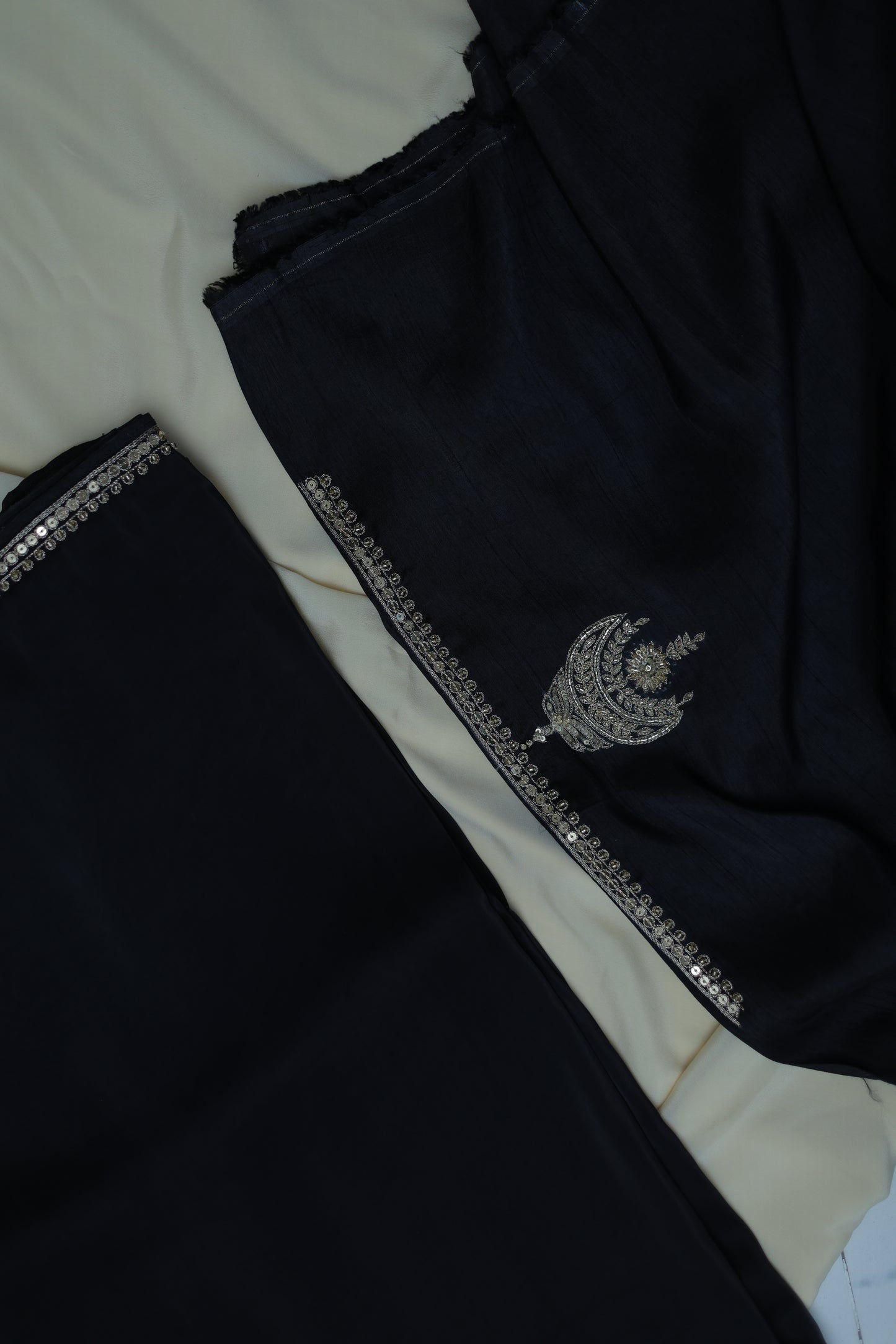 BLACK - SILK ORGANZA SAREE (MEHFIL-E-RAAT - GATHERING OF THE NIGHT)