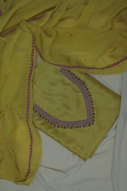YELLOW (SUTRAKAAMYA-THREAD OF DESIRE) SUIT SET