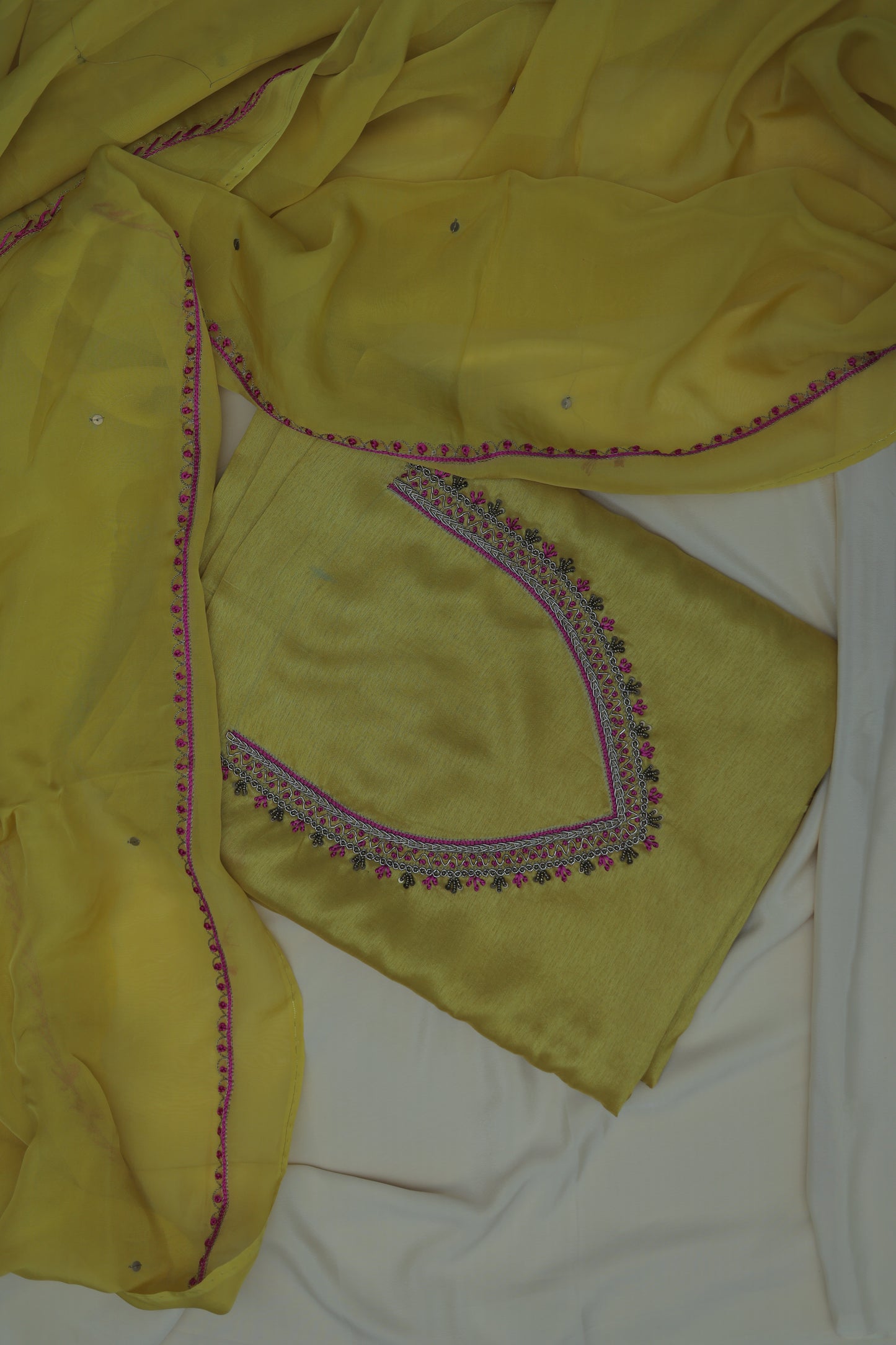 YELLOW (SUTRAKAAMYA-THREAD OF DESIRE) SUIT SET