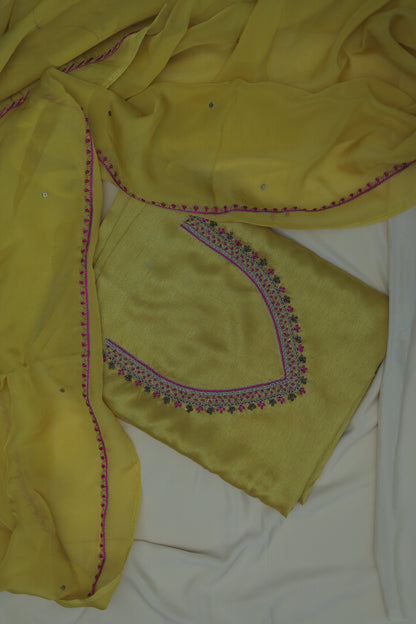 YELLOW (SUTRAKAAMYA-THREAD OF DESIRE) SUIT SET