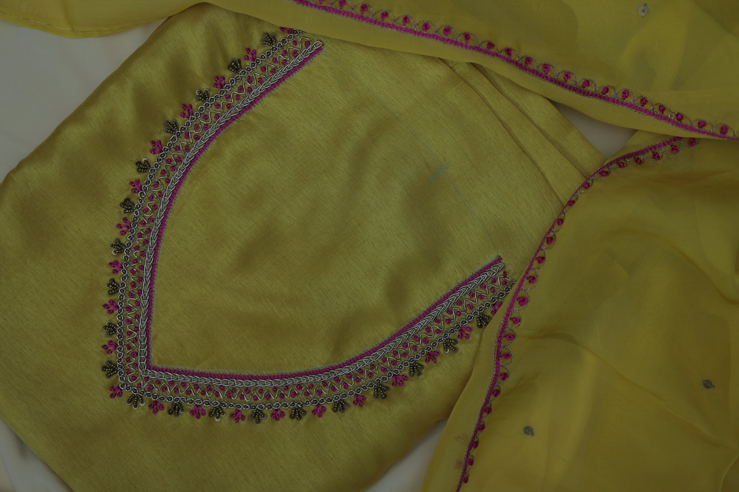 YELLOW (SUTRAKAAMYA-THREAD OF DESIRE) SUIT SET
