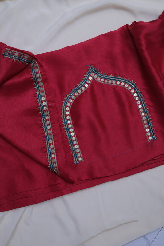DARK RED (SWARNMALA-GOLDEN GARLAND) SUIT SET