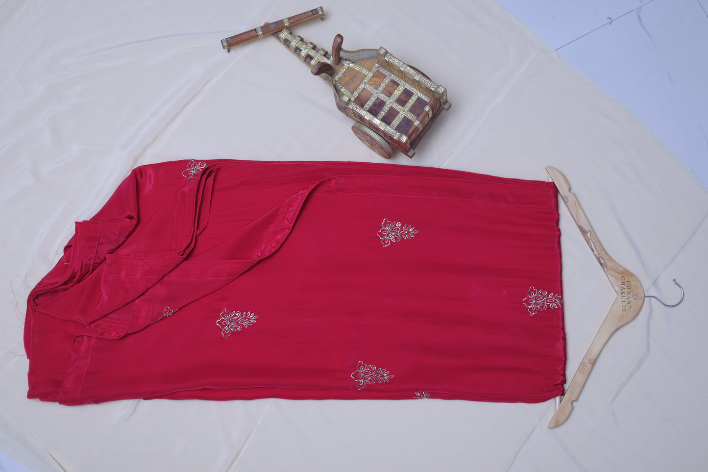 DARK PINK- H.O.SILK SAREE (KANAK BUTTA - GOLDEN MOTIFS)