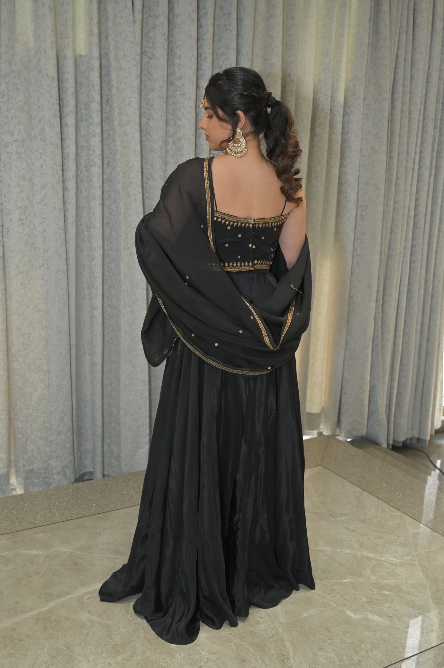 BLACK LEHENGA SET (SHAHI SHYAAM-ROYAL BLACK)