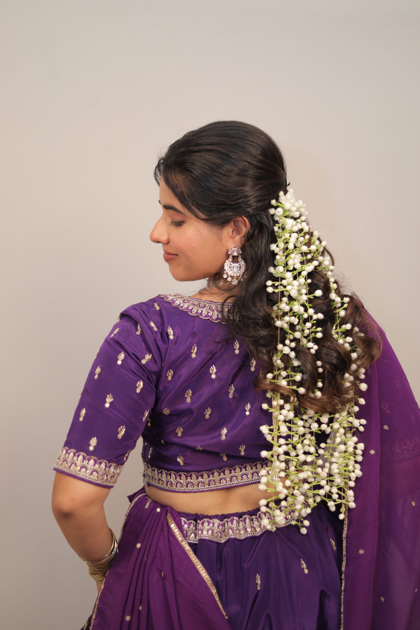 DEEP VIOLET LEHENGA SET (JAMUNI MOHINI-PURPLE BEAUTY)