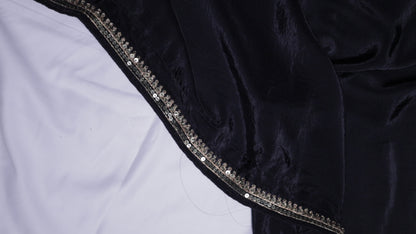 BLACK- H.O.SILK SAREE (SITARA KINARA - STARRY EDGE)