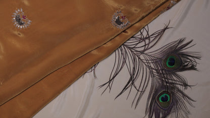 MUSTARD YELLOW- H.O.SILK SAREE (CHANDRIKA BUTTA - MOONLET MOTIFS)